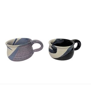 (Set)Jondahl Pottery Handmade Ceramic Stoneware Soup Mug 4.oz